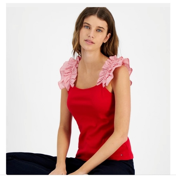 Tommy Hilfiger Ruffle Strap Top - Picture 4 of 4